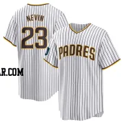 Phil Nevin Men's San Diego Padres White Replica 2024 World Tour Seoul Series Home Jersey