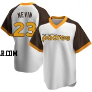 Phil Nevin Men's San Diego Padres White Replica Home Cooperstown Collection Jersey