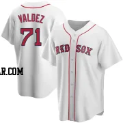 Phillips Valdez Men's Boston Red Sox White Replica Home Jersey