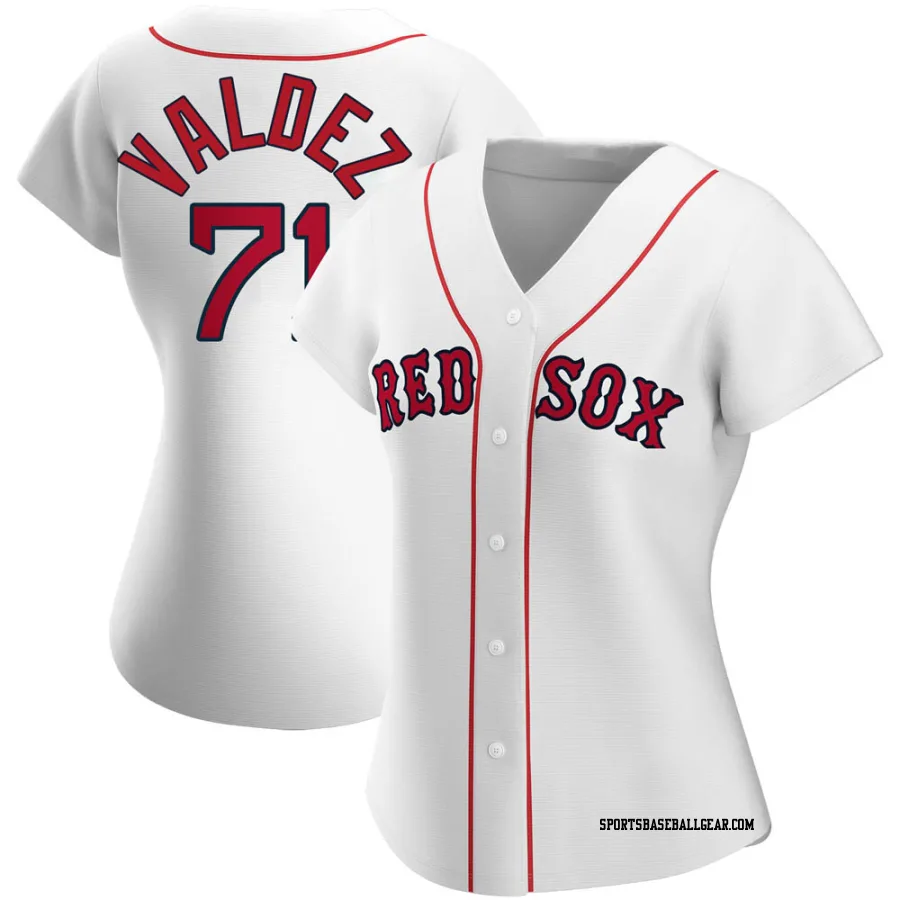 Phillips Valdez Women's Boston Red Sox White Authentic Home Jersey