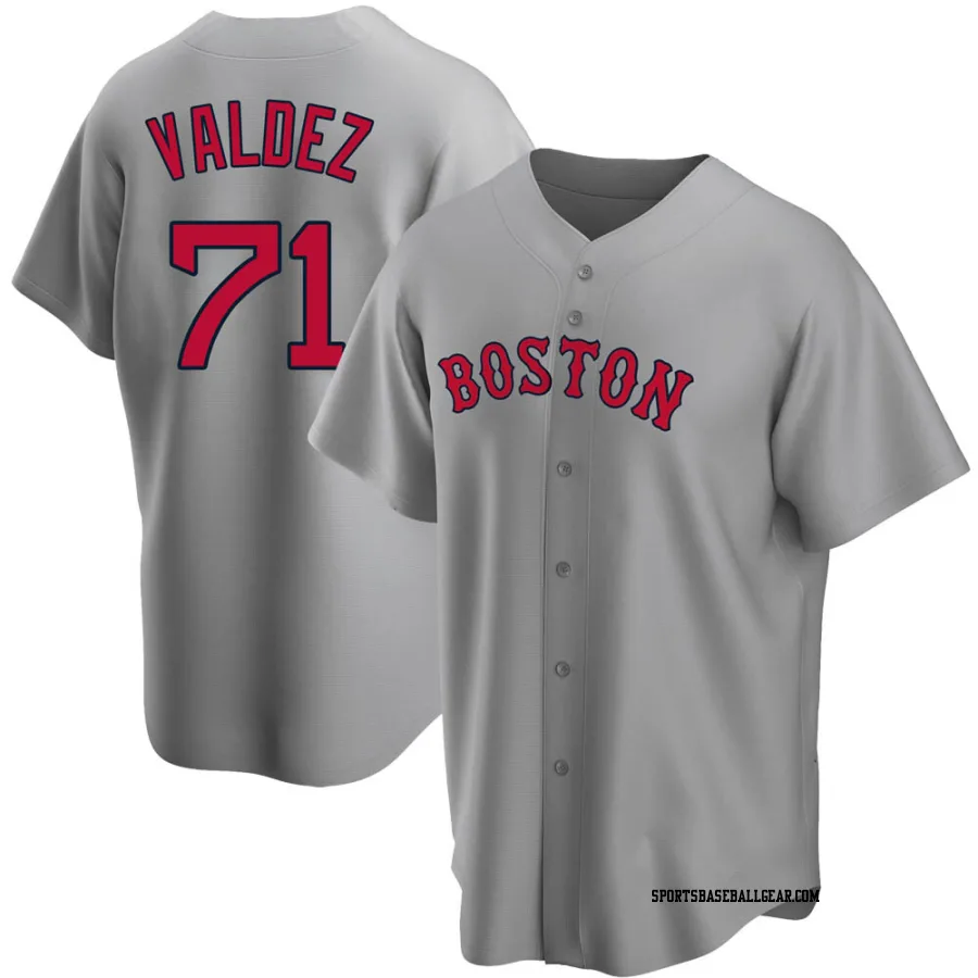 Phillips Valdez Youth Boston Red Sox Gray Replica Road Jersey