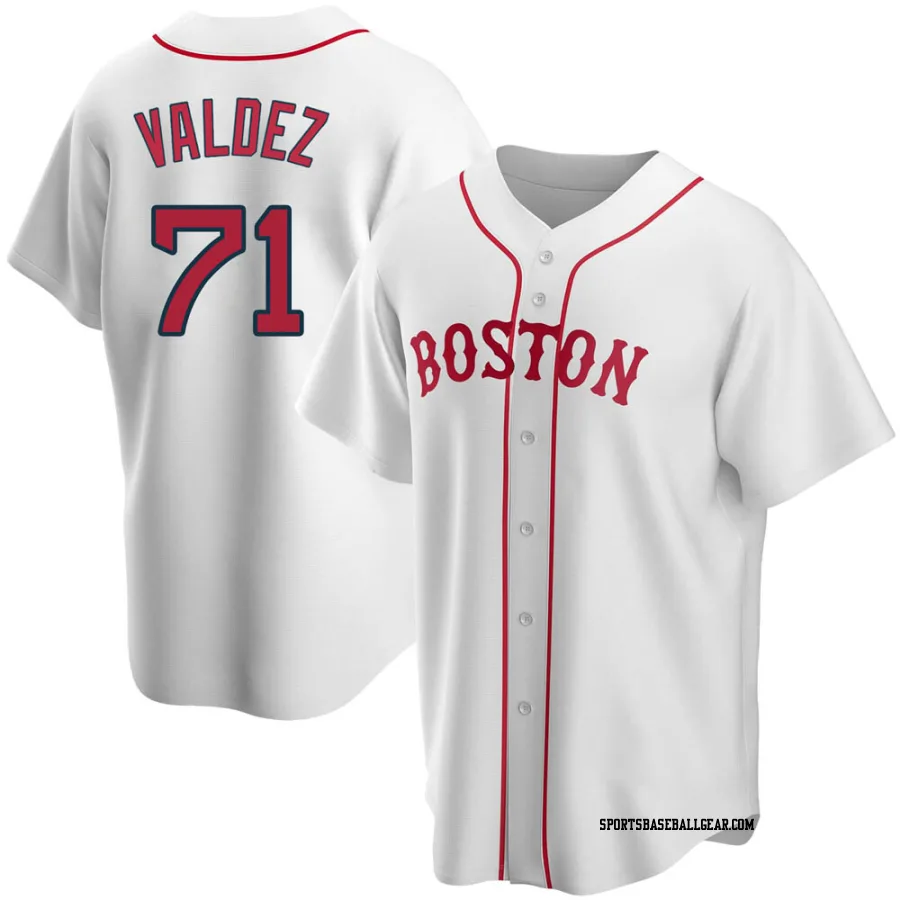 Phillips Valdez Youth Boston Red Sox White Replica Alternate Jersey