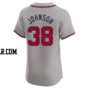 Pierce Johnson Men's Atlanta Braves Gray Elite Road Jersey