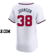 Pierce Johnson Men's Atlanta Braves White Elite Home Jersey