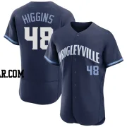 P.J. Higgins Men's Chicago Cubs Navy Authentic 2021 City Connect Jersey