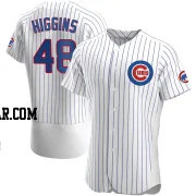 P.J. Higgins Men's Chicago Cubs White Authentic Home Jersey