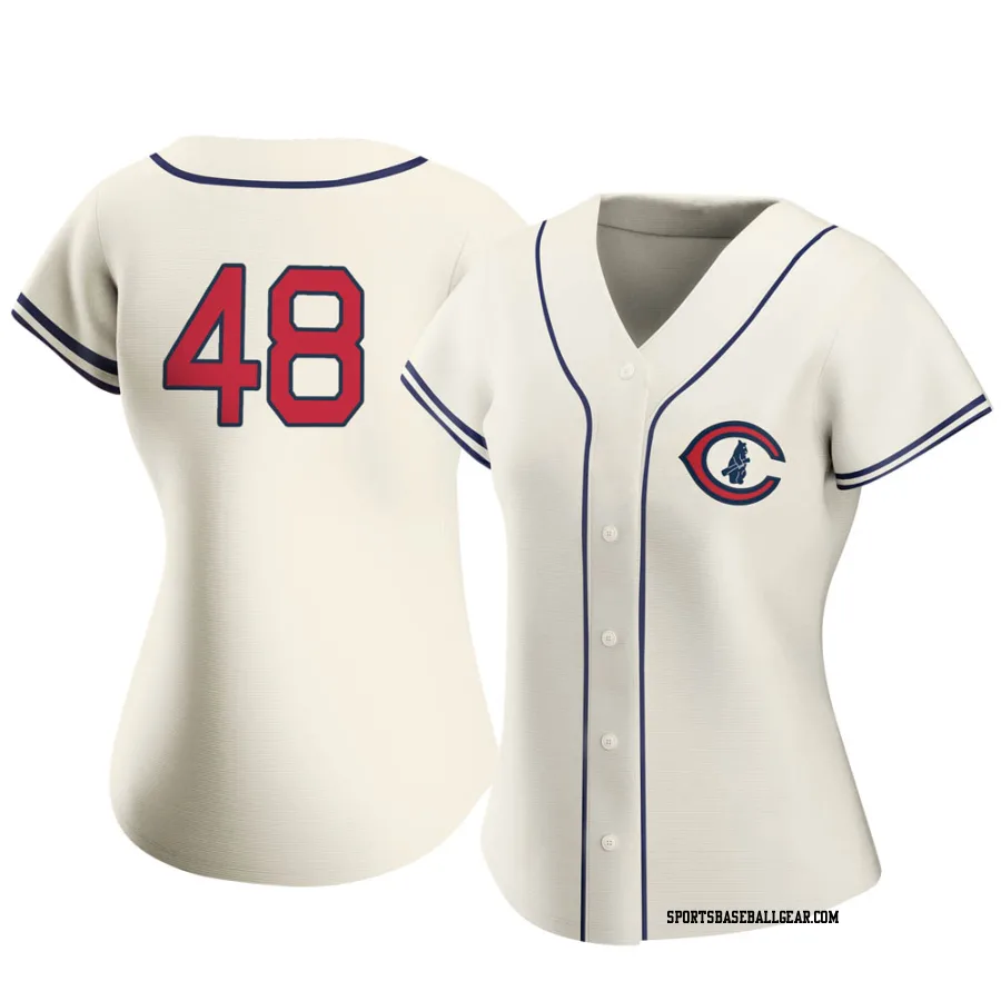 P.J. Higgins Women's Chicago Cubs Cream Replica 2022 Field Of Dreams Jersey