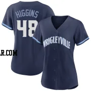 P.J. Higgins Women's Chicago Cubs Navy Authentic 2021 City Connect Jersey