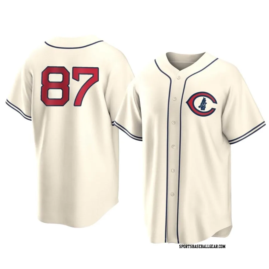 Porter Hodge Men's Chicago Cubs Cream Replica 2022 Field Of Dreams Jersey