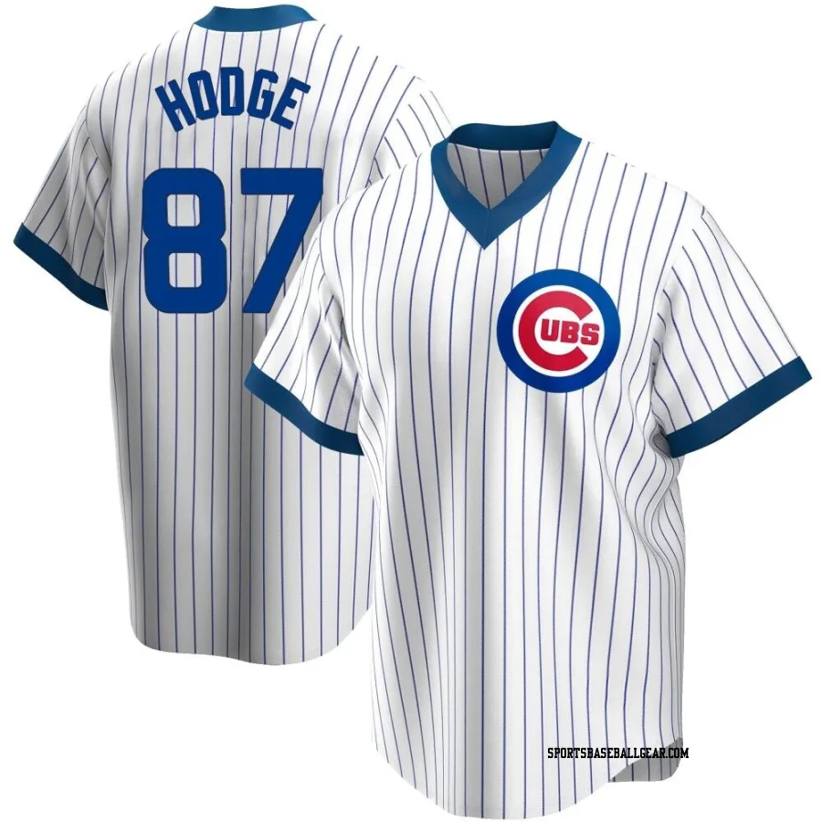 Porter Hodge Men's Chicago Cubs White Replica Home Cooperstown Collection Jersey