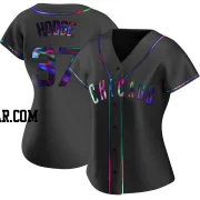 Porter Hodge Women's Chicago Cubs Black Holographic Replica Alternate Jersey