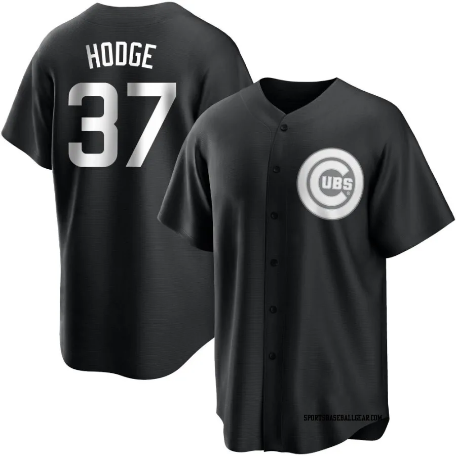 Porter Hodge Youth Chicago Cubs Black/White Replica Jersey