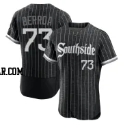 Prelander Berroa Men's Chicago White Sox Black Authentic 2021 City Connect Jersey