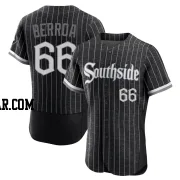 Prelander Berroa Men's Chicago White Sox Black Authentic 2021 City Connect Jersey