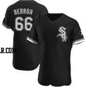 Prelander Berroa Men's Chicago White Sox Black Authentic Alternate Jersey