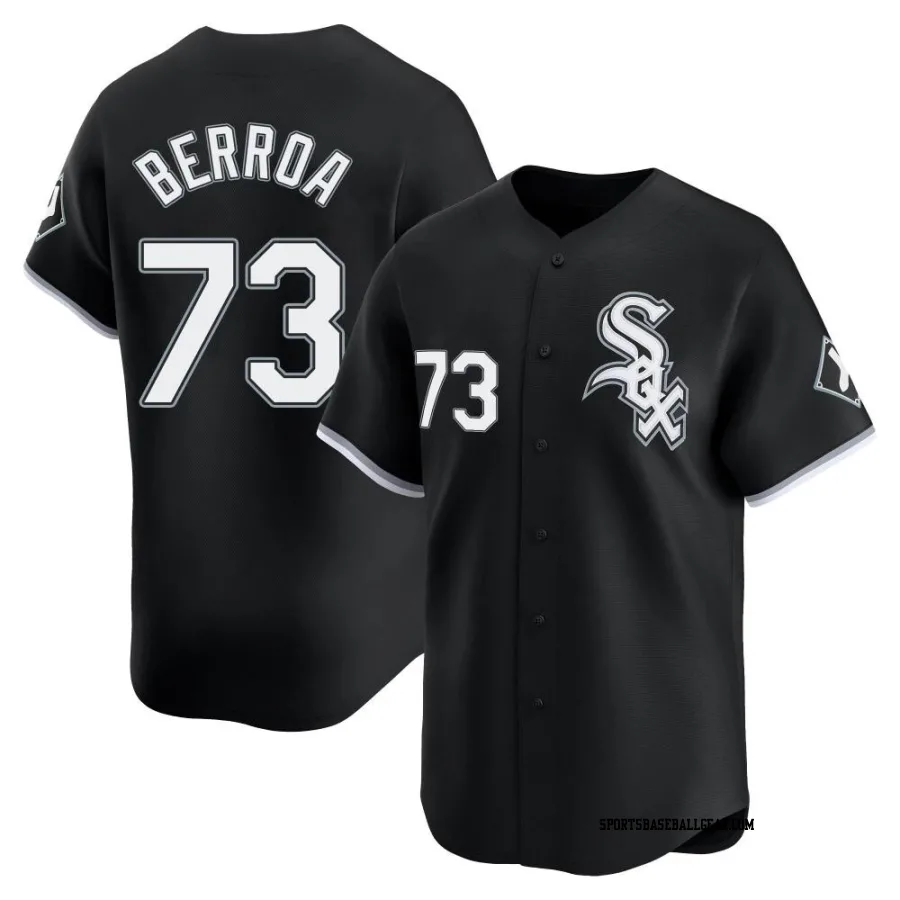 Prelander Berroa Men's Chicago White Sox Black Limited Alternate Jersey