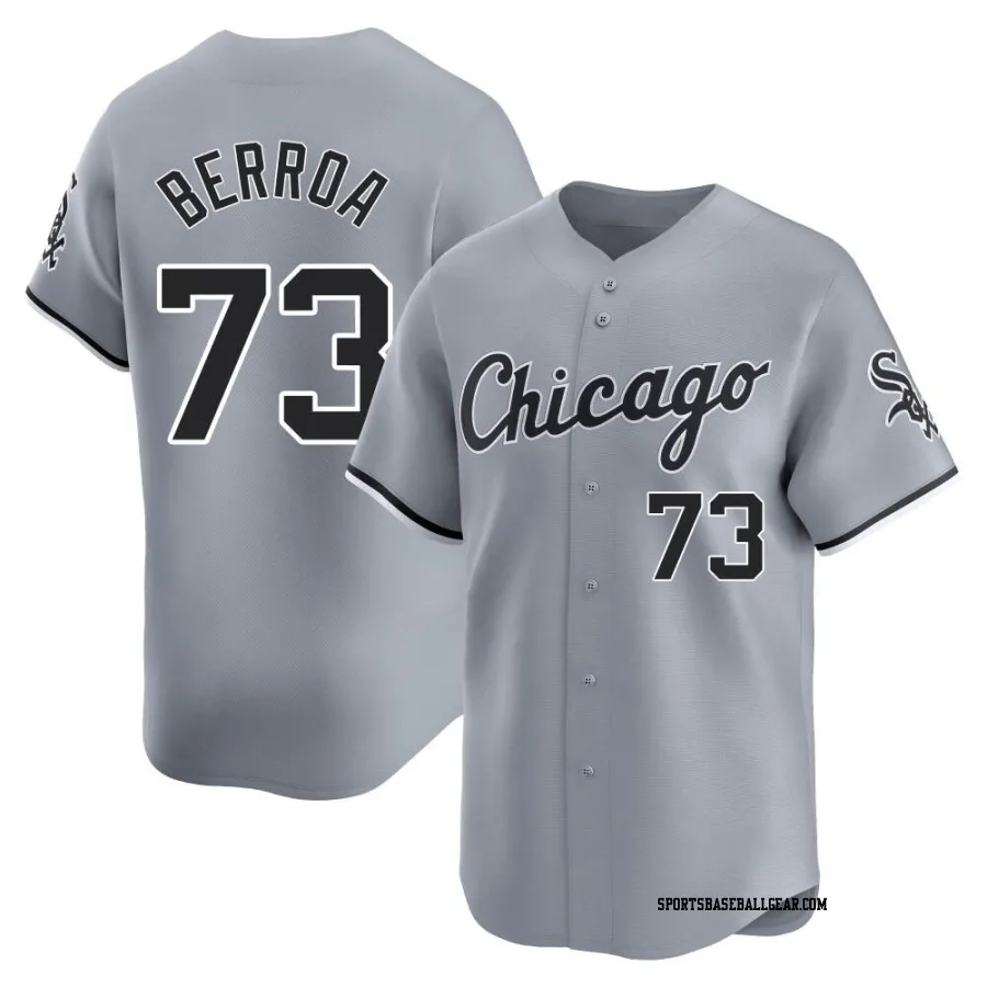 Prelander Berroa Men's Chicago White Sox Gray Limited Road Jersey