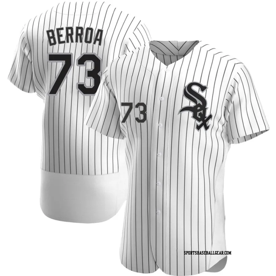 Prelander Berroa Men's Chicago White Sox White Authentic Home Jersey