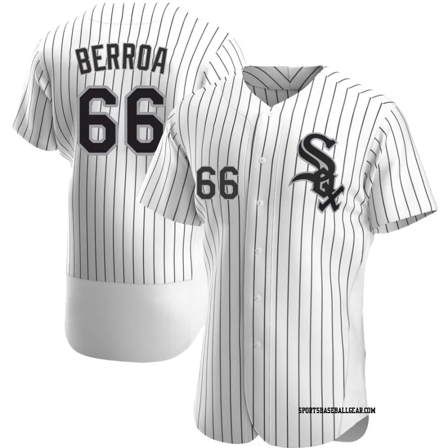 Prelander Berroa Men's Chicago White Sox White Authentic Home Jersey