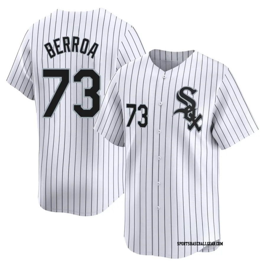 Prelander Berroa Men's Chicago White Sox White Limited Home Jersey