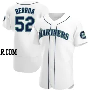 Prelander Berroa Men's Seattle Mariners White Authentic Home Jersey