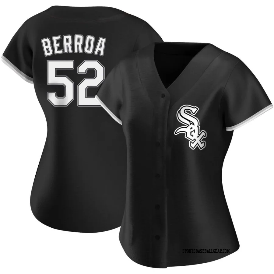 Prelander Berroa Women's Chicago White Sox Black Authentic Alternate Jersey