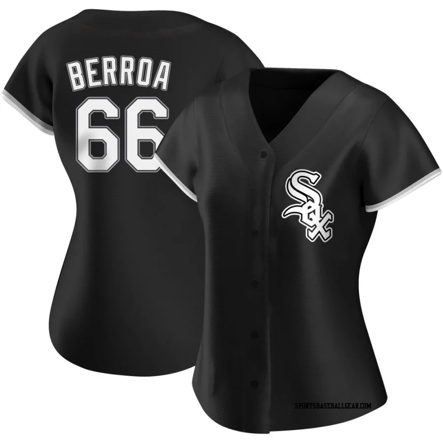 Prelander Berroa Women's Chicago White Sox Black Replica Alternate Jersey