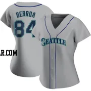 Prelander Berroa Women's Seattle Mariners Gray Authentic Road Jersey