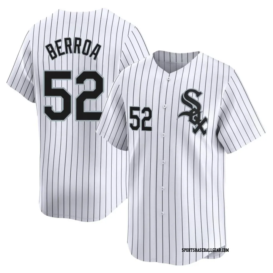 Prelander Berroa Youth Chicago White Sox White Limited Home Jersey