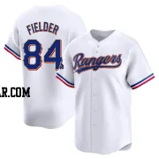 Prince Fielder Men's Texas Rangers Gold Limited White 2024 Collection Jersey