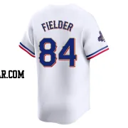 Prince Fielder Men's Texas Rangers Gold Limited White 2024 Collection Jersey