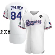 Prince Fielder Men's Texas Rangers White Authentic Home 2023 World Series Jersey