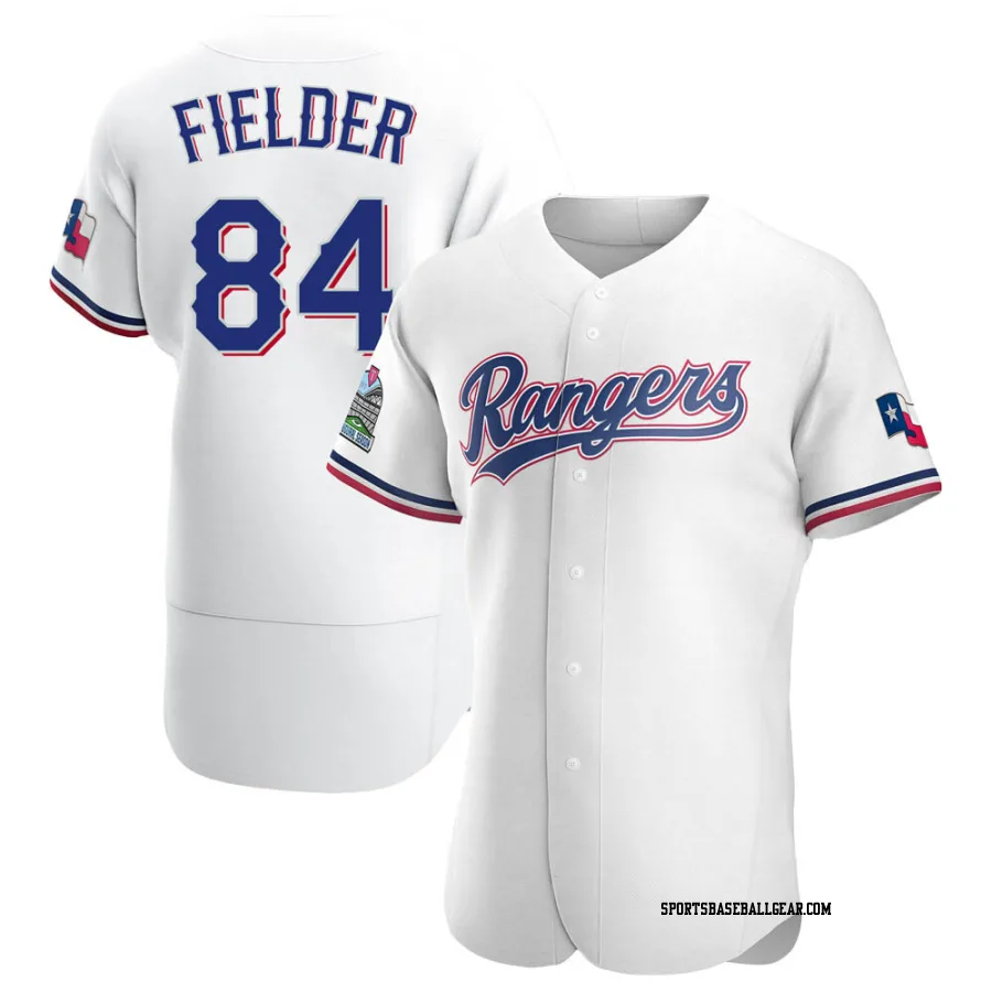 Prince Fielder Men's Texas Rangers White Authentic Home Jersey