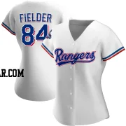 Prince Fielder Women's Texas Rangers White Authentic Home 2023 World Series Champions Jersey