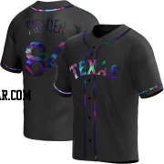 Prince Fielder Youth Texas Rangers Black Holographic Replica Alternate Jersey