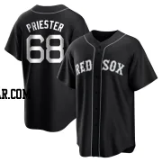 Quinn Priester Men's Boston Red Sox Black/White Replica Jersey