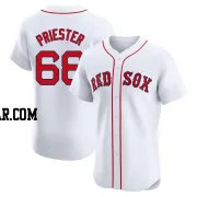 Quinn Priester Men's Boston Red Sox White Elite Home Patch Jersey