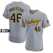 Quinn Priester Men's Pittsburgh Pirates Gray Elite Road Jersey