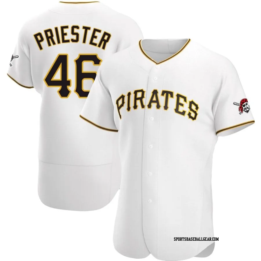 Quinn Priester Men's Pittsburgh Pirates White Authentic Home Jersey