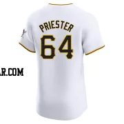 Quinn Priester Men's Pittsburgh Pirates White Elite Home Jersey