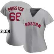 Quinn Priester Women's Boston Red Sox Gray Replica Road Jersey