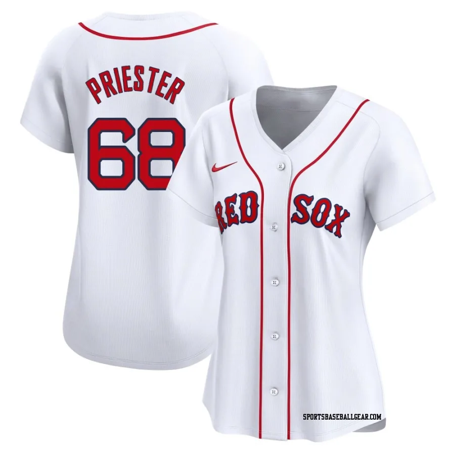 Quinn Priester Women's Boston Red Sox White Limited Home Jersey