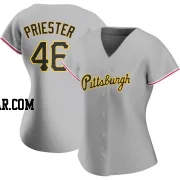 Quinn Priester Women's Pittsburgh Pirates Gray Authentic Road Jersey