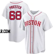 Quinn Priester Youth Boston Red Sox White Replica 2021 Patriots' Day Jersey