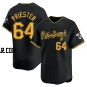 Quinn Priester Youth Pittsburgh Pirates Black Limited Alternate Jersey