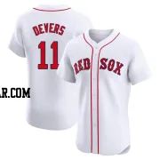 Rafael Devers Men's Boston Red Sox White Elite Home Patch Jersey