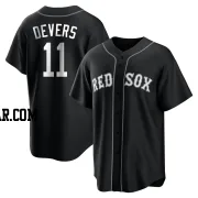 Rafael Devers Youth Boston Red Sox Black/White Replica Jersey