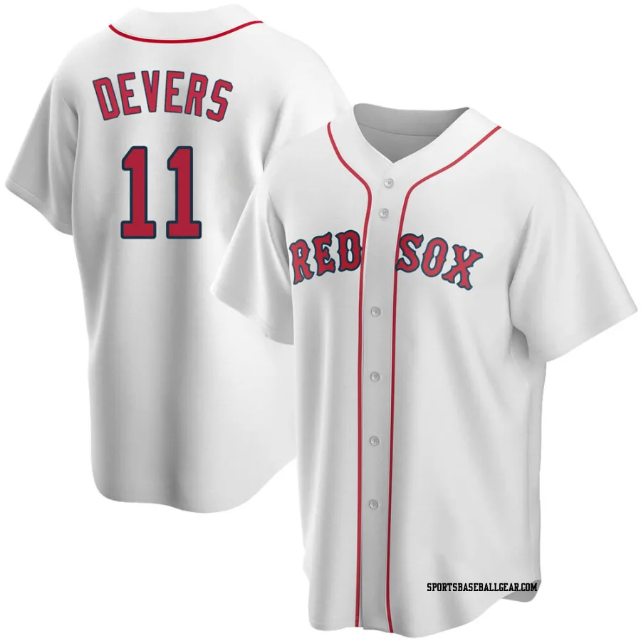 Rafael Devers Youth Boston Red Sox White Replica Home Jersey