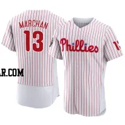 Rafael Marchan Men's Philadelphia Phillies White Authentic 2022 World Series Home Jersey