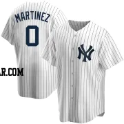 Rafael Martinez Men's New York Yankees White Replica Home Jersey